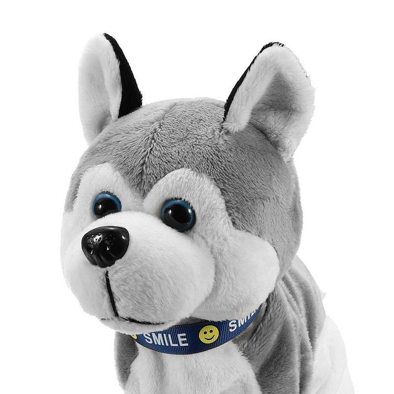 Catel interactiv din plus, latra, se misca, da din codita, Husky ...
