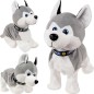 Catel Husky interactiv, latra, se misca, jucarie din plus, alimentare baterii