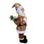 Mos Craciun, figurina decorativa, sac cadouri, inaltime 60 cm, auriu