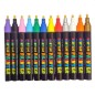 Set 12 markere colorate acrilice, varf rotund 2-2 mm, aplicare pe multiple suprafete