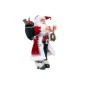 Decoratiune Mos Craciun cu saculet de cadouri si coronita, 45 cm Decoratiune Mos Craciun cu saculet de cadouri si coronita, 45 cm