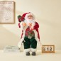 Set 3 figurine decorative Mos Craciun, diverse accesorii, inaltimi diferite Set 3 figurine decorative Mos Craciun, diverse accesorii, inaltimi diferite