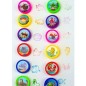 Set 60 de stampile pentru copii, animale marine, 3 ani+, multicolor