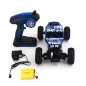 Masina off-road cu telecomanda 2.4 G, suspensii, scara 1:18, reincarcabila, albastra