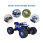 Masina cu telecomanda Rock Rover 4WD, pentru uscat, apa si zapada, scara 1:12, tractiune 4 roti, albastra