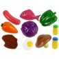 Set 22 accesorii bucatarie copii, alimente, condimente, oale, ustensile, multicolor
