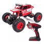 Masina cu telecomanda tip off-road, roti cu suspensii, scara 1:18, 2.4GHz, reincarcabila, rosie