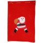 Sac figurina Mos Craciun, snur inchidere, 40x60 cm, rosu Sac figurina Mos Craciun, snur inchidere, 40x60 cm, rosu