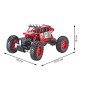 Masina cu telecomanda tip off-road, roti cu suspensii, scara 1:18, 2.4GHz, reincarcabila, rosie