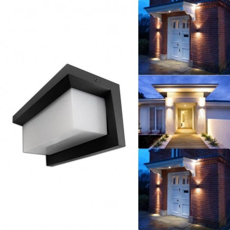 Aplica LED Lagos, 12W, lumina neutra 840 lm, design modern, grad protectie IP54