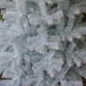 Brad de Craciun artificial White Pin, decor Craciun, 150 cm, crengute albe, suport