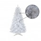 Brad de Craciun artificial White Pin, decor Craciun, 150 cm, crengute albe, suport, resigilat Brad de Craciun artificial White Pin, decor Craciun, 150 cm, crengute albe, suport, resigilat
