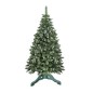 Brad artificial, Pine 130 cm cu conuri naturale, varfuri albe, suport inclus Brad artificial, Pine 130 cm cu conuri naturale, varfuri albe, suport inclus