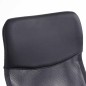 Scaun ergonomic directorial, inaltime reglabila 108-118 cm, spatar inalt, sezut inclinabil, negru
