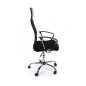 Scaun ergonomic directorial, inaltime reglabila 108-118 cm, spatar inalt, sezut inclinabil, negru