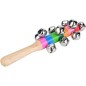 Instrument percutie cu 10 clopotei metalici, jucarie zornaitoare Instrument percutie cu 10 clopotei metalici, jucarie zornaitoare
