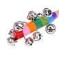 Instrument percutie cu 10 clopotei metalici, jucarie zornaitoare Instrument percutie cu 10 clopotei metalici, jucarie zornaitoare