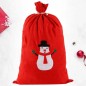 Sac figurina Mos Craciun, snur inchidere, 40x60 cm, rosu Sac figurina Mos Craciun, snur inchidere, 40x60 cm, rosu