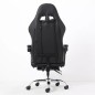 Scaun ergonomic pentru gaming, suport lombar, spatar rabatabil, tetiere, cotiere, inaltime reglabila 122-130 cm, alb negru