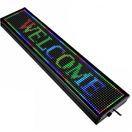 Reclama luminoasa LED SMD RGB 100x20 cm, text, imagini, animatii, USB si WiFi