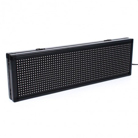 Reclama luminoasa LED, 100x20 cm, de exterior, text personalizabil rosu, port USB, WiFi