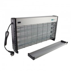 Aparat antiinsecte profesional UV 3x20W, raza 350 mp, antitantari, grilaj metalic, argintiu, ProCart®