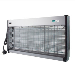Aparat antiinsecte profesional UV 3x20W, raza 350 mp, antitantari, grilaj metalic, argintiu, ProCart®
