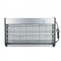 Aparat antiinsecte profesional UV 3x20W, raza 350 mp, antitantari, grilaj metalic, argintiu, ProCart®