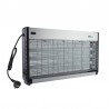Aparat antiinsecte profesional UV 3x20W, raza 350 mp, antitantari, grilaj metalic, argintiu, ProCart®