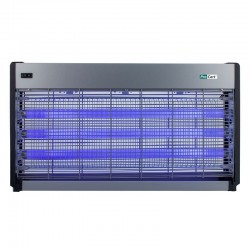 Aparat antiinsecte profesional UV 3x20W, raza 350 mp, antitantari, grilaj metalic, argintiu, ProCart®