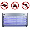 Aparat antiinsecte profesional UV 3x20W, raza 350 mp, antitantari, grilaj metalic, argintiu, ProCart®