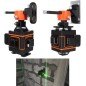 Nivel laser 4D, 16 linii masurare, 360 grade, suport montare perete, reincarcabil, autonivelare, IP54