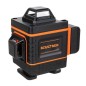 Nivel laser 4D, 16 linii masurare, 360 grade, suport montare perete, reincarcabil, autonivelare, IP54