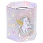 Pusculita Unicorn, forma hexagonala, capac detasabil, multicolor Pusculita Unicorn, forma hexagonala, capac detasabil, multicolor
