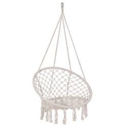 Hamac suspendat, leagan tip cuib cu spatar confortabil, pentru o persoana, interior si exterior, 50x70x100 cm