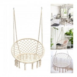 Hamac suspendat, leagan tip cuib cu spatar confortabil, pentru o persoana, interior si exterior, 50x70x100 cm