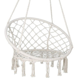 Hamac suspendat, leagan tip cuib cu spatar confortabil, pentru o persoana, interior si exterior, 50x70x100 cm