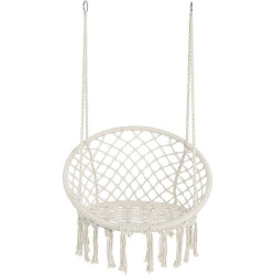 Hamac suspendat, leagan tip cuib cu spatar confortabil, pentru o persoana, interior si exterior, 50x70x100 cm