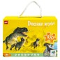 Puzzle in gentuta, model Dinosaur World, 100 piese, 50.8 x 36 cm Puzzle in gentuta, model Dinosaur World, 100 piese, 50.8 x 36 cm