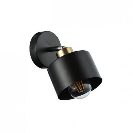 Aplica LED Elza, putere maxima 35W, soclu E27, reglabila, negru auriu