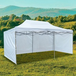 Cort de gradina quick tent, pliabil, 6x3x3 m, pavilion 3 pereti, inaltime reglabila, montare rapida, RESIGILAT