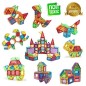 Set constructie magnetic, 106 piese, joc educativ si creativ, varsta 3+, RESIGILAT Set constructie magnetic, 106 piese, joc educativ si creativ, varsta 3+, RESIGILAT
