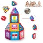 Set constructie magnetic, 106 piese, joc educativ si creativ, varsta 3+, RESIGILAT Set constructie magnetic, 106 piese, joc educativ si creativ, varsta 3+, RESIGILAT