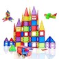 Set constructie magnetic, 106 piese, joc educativ si creativ, varsta 3+, RESIGILAT Set constructie magnetic, 106 piese, joc educativ si creativ, varsta 3+, RESIGILAT
