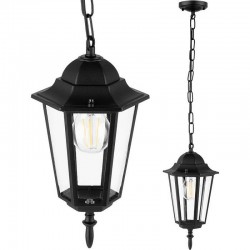 Lampa suspendata Victoria, pentru exterior, LED soclu E27, lungime totala lant 45 cm