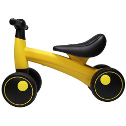 Bicicleta fara pedale, 4 roti, tricicleta luminite LED si muzica, 1-3 ani