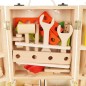 Trusa de scule pentru copii, 34 piese, cutie depozitare 21x29.5x8 cm, lemn, multicolor, RESIGILAT Trusa de scule pentru copii, 34 piese, cutie depozitare 21x29.5x8 cm, lemn, multicolor, RESIGILAT
