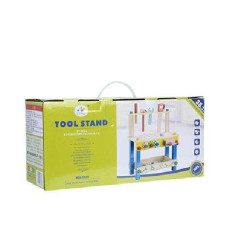 Atelier cu banc de lucru pentru copii, 40 piese din lemn, 41x36x16 cm
