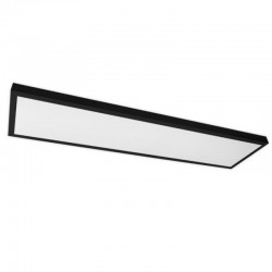 Panou LED SMD dreptunghiular, 2x30W, lumina neutra 4500K, 30 x 120 x 3.8 cm, negru, RESIGILAT