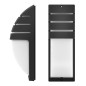 Lampa LED exterior, IP54, E27, 40W, 230V, 35,2 x 12,8 x 11,3cm, negru, RESIGILAT